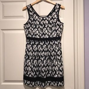 Cute but professional black and white dress